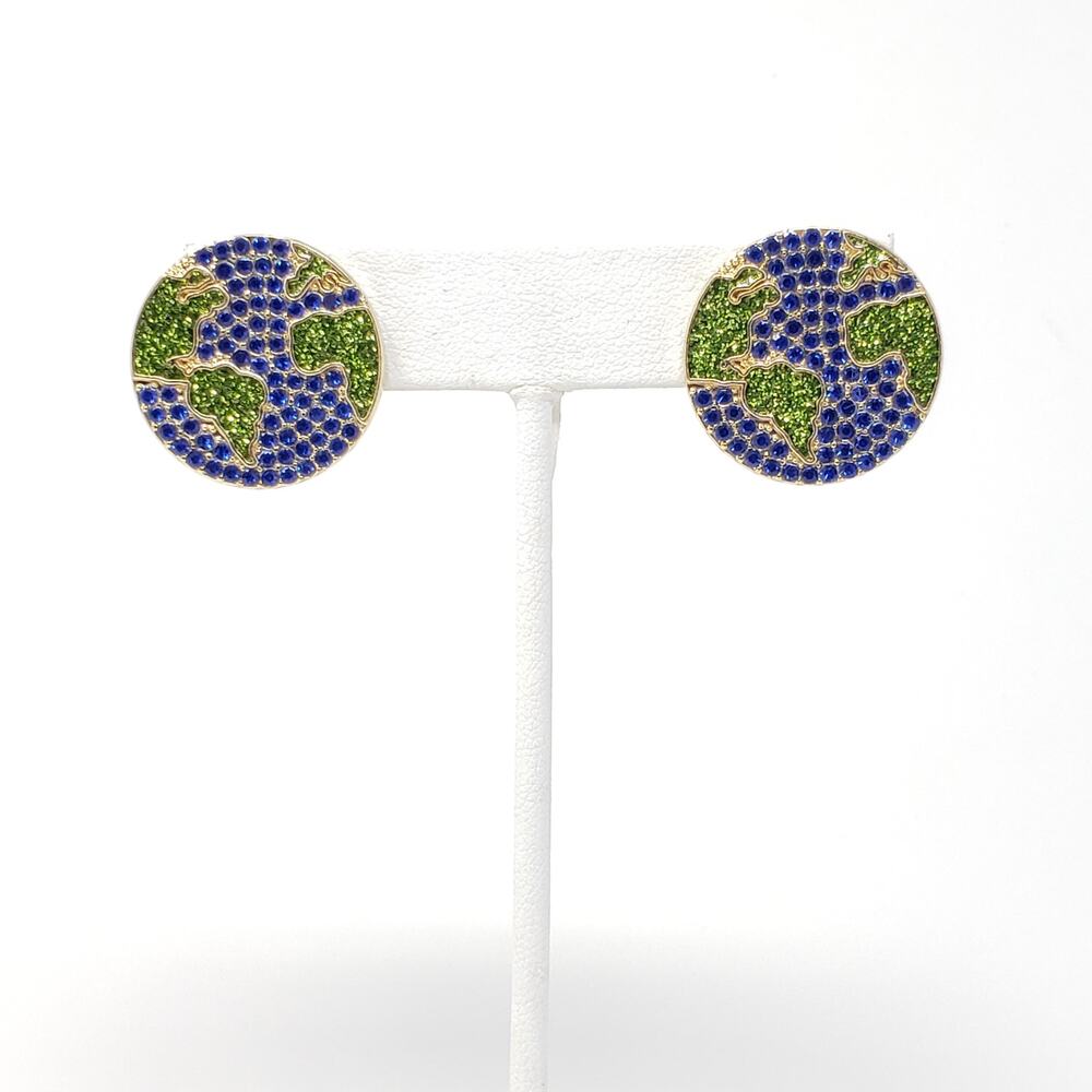 NWT Sugarfix by Baublebar Gold-Tone Lot of 3 Earrings Hoop Globe Paperclip - Picture 11 of 11
